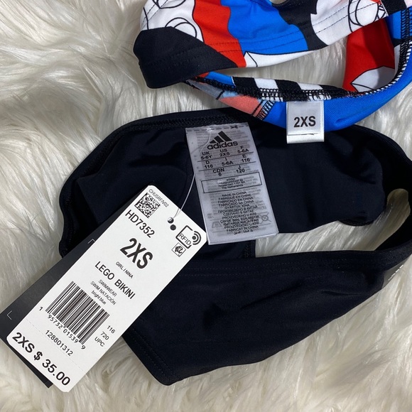 ADIDAS X CLASSIC LEGO® GIRL’S BIKINI NWT - Picture 9 of 11
